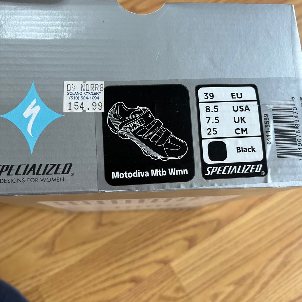 Specialized Motodiva Mountainbike Women Shoes Black Size 7.5 US - Picture 10 of 11